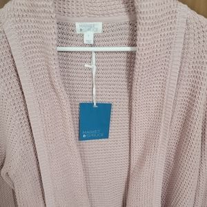 Nwt! Stitch Fix Market & Spruce Pastel Pink Lightweight Cardigan Size Large
